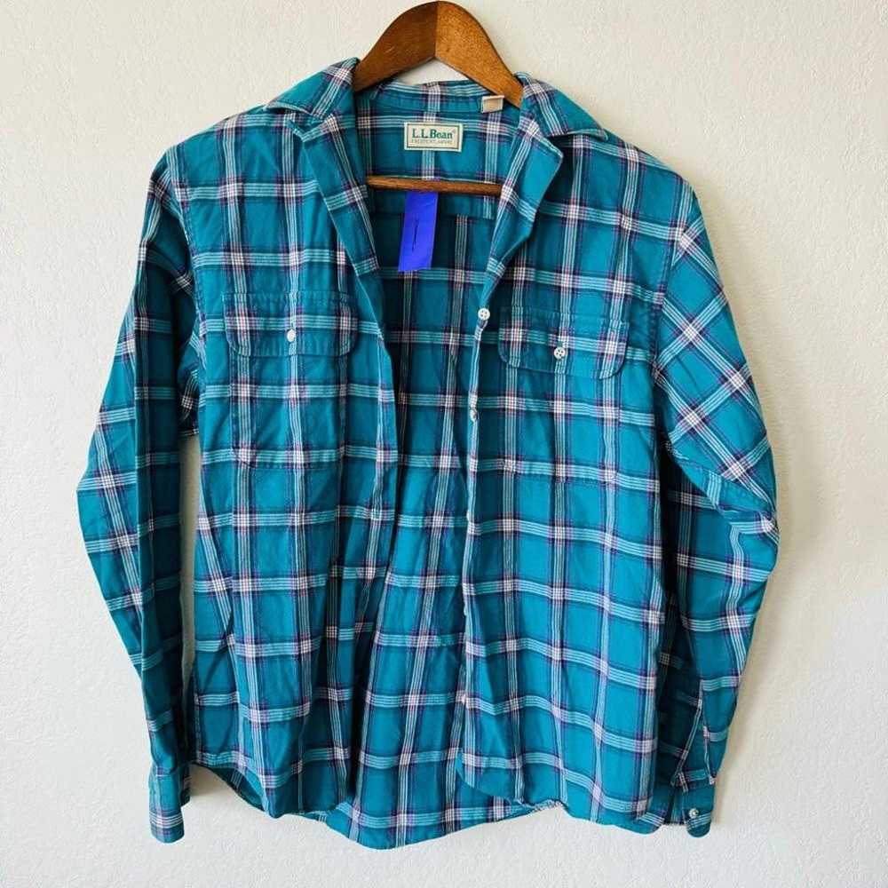 VINTAGE | L.L. Bean | plaid button down flannel - image 1