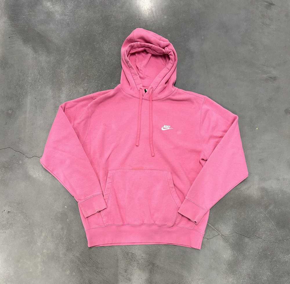 Nike × Streetwear Pink Nike swoosh hoodie - image 1