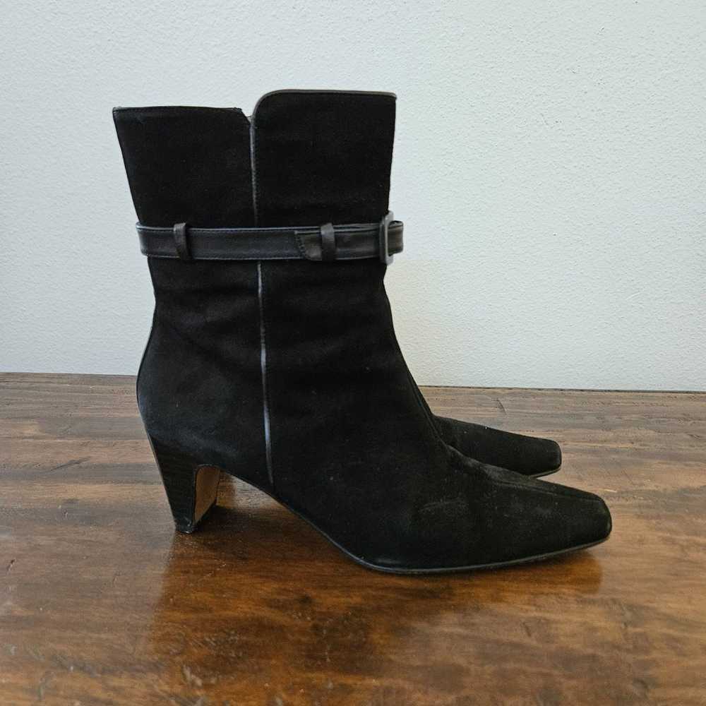 Donald Pliner leather booties in black - image 1