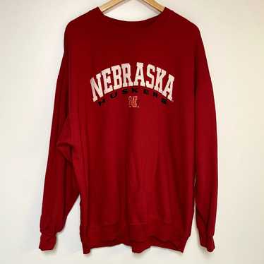 Vintage Vintage Nebraska Sweatshirt 90s College F… - image 1