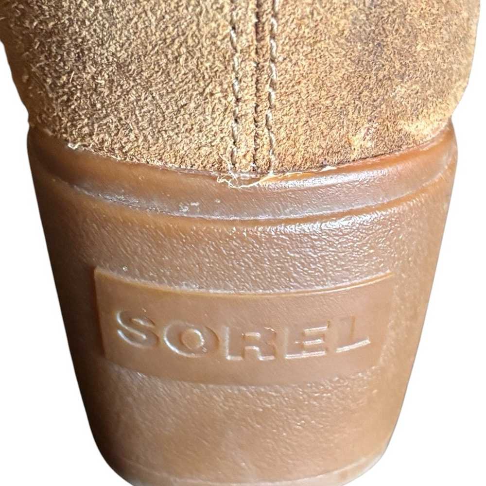 SOREL 'Toronto' Brown Suede Wedge Heel 15" Tall K… - image 9