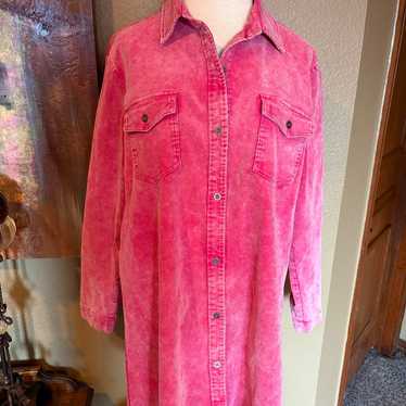 Umgee Pink Shirt Jacket - image 1