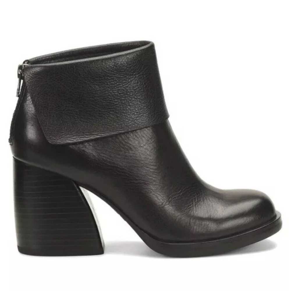 Kork-Ease Seri Fold-Over Black Leather Ankle Boot… - image 2