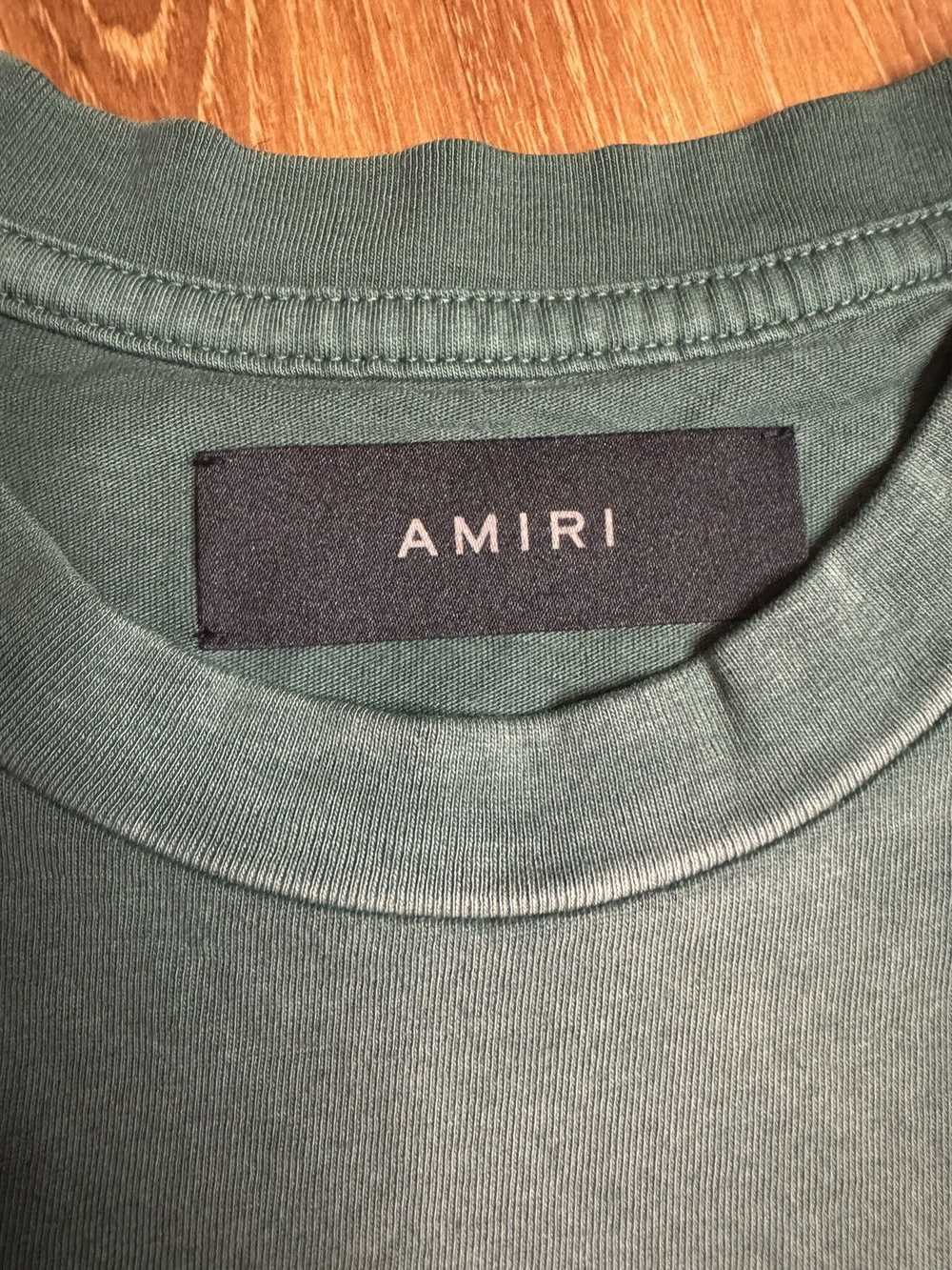 Amiri Amiri Green Tiger Crewneck Tee - image 4