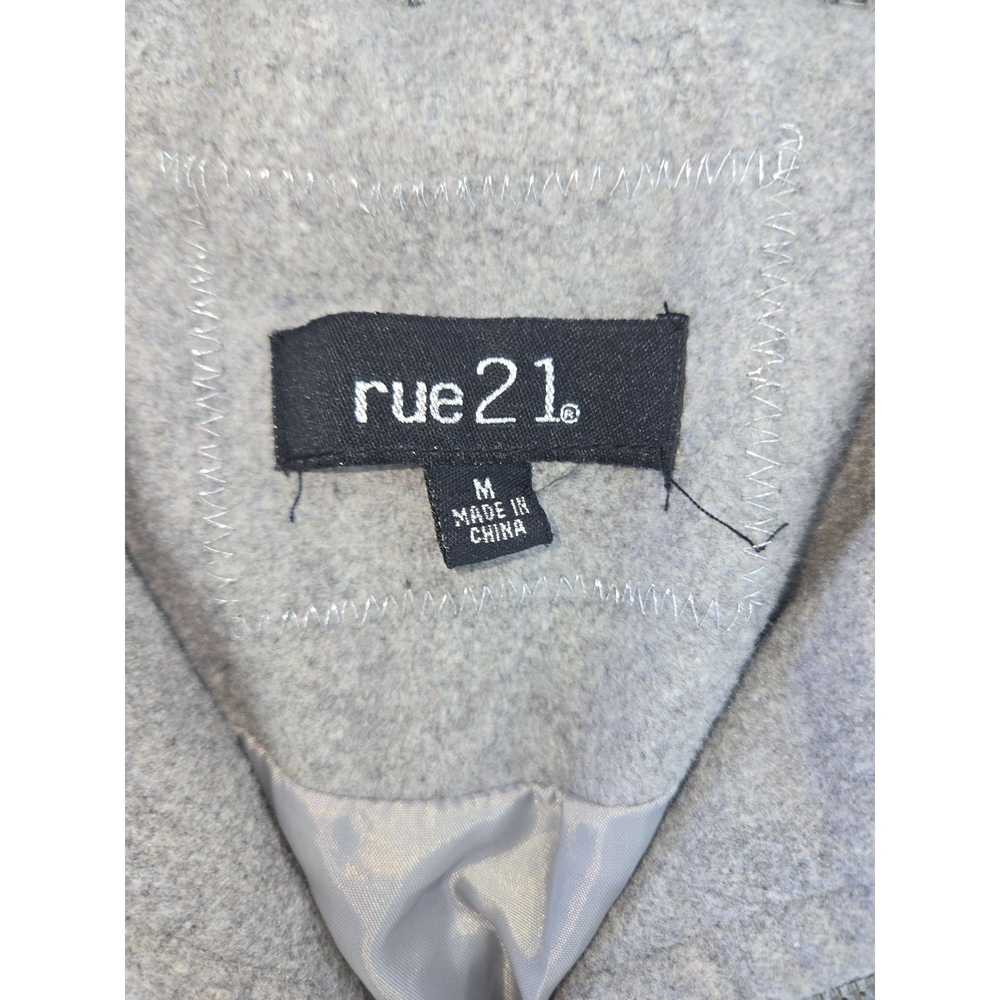 Rue 21 Rue21 Womens Grey Wool Blend Coat Medium -… - image 3