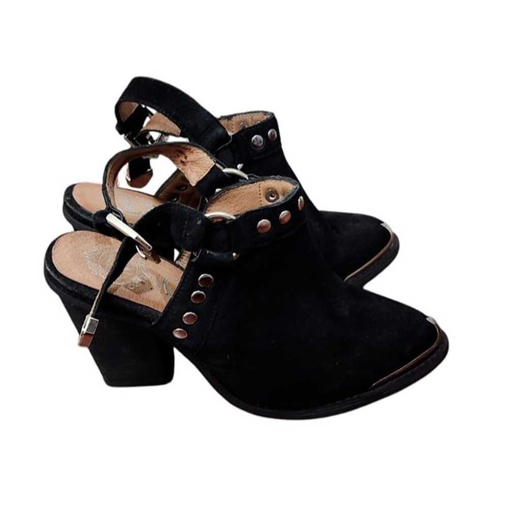 Steel Toed Jeffrey Campbell Western Suede Booties… - image 2