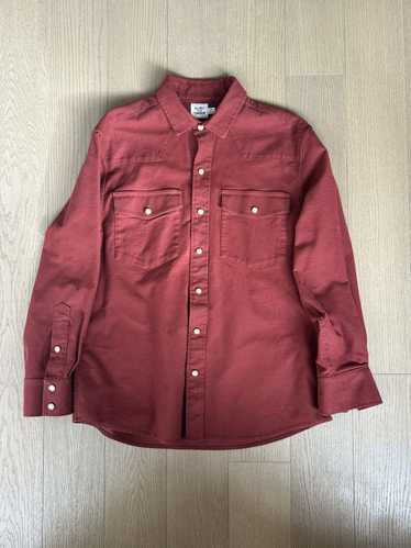 Flint And Tinder Red Flannel Western Button-Up Shi