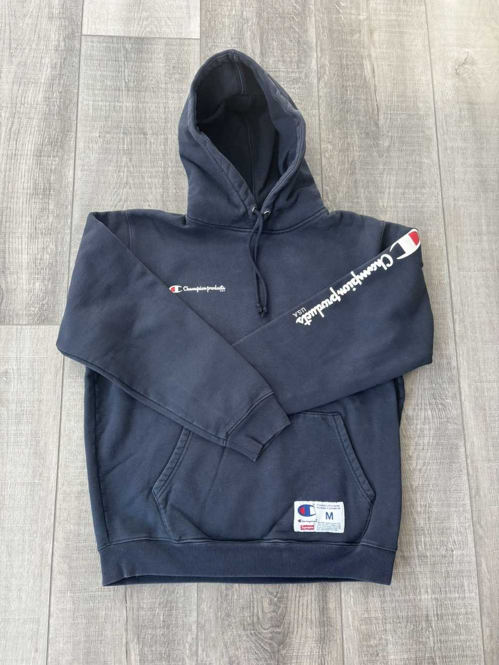 Champion × Supreme Supreme Champion Hooded Sweats… - image 1