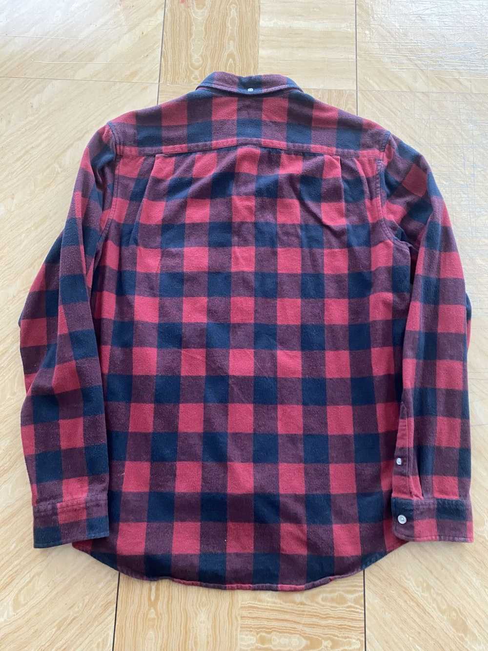 Supreme Supreme 2008 Red Buffalo Plaid Flannel Bu… - image 4