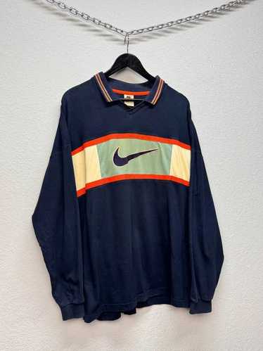 Nike × Streetwear Vintage Nike Streetwear Striped 