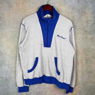 Vintage VTG 80s MacGregor Q Zip Sweatshirt Sz L G… - image 1