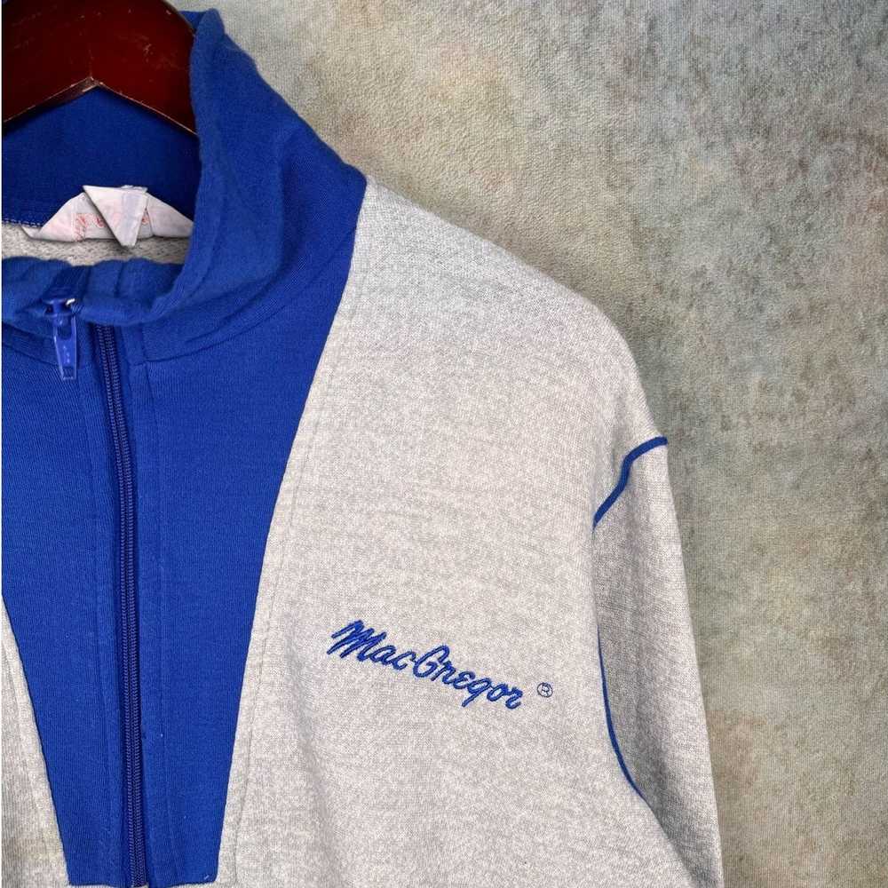 Vintage VTG 80s MacGregor Q Zip Sweatshirt Sz L G… - image 5