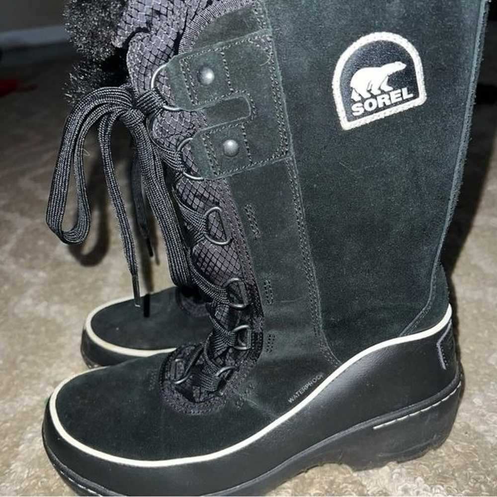 Sorel Black Winter Boots size 7.5 - image 2