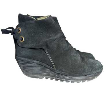 FLY London Women's Yama Ankle Boot black suede si… - image 1