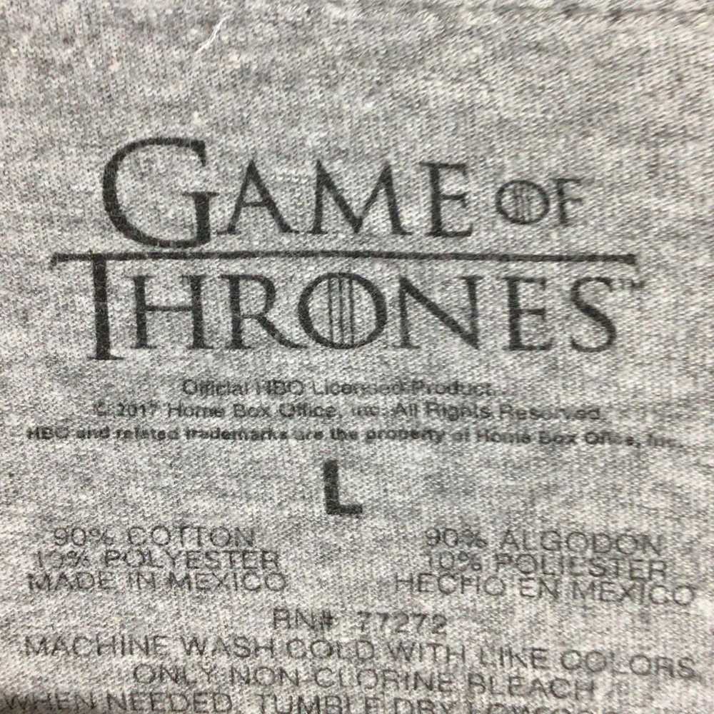 Streetwear GOT Game Of Thrones tv T Shirt Gray Bl… - image 3