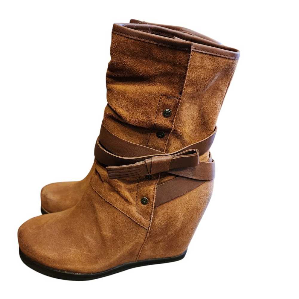 OTBT Chakra Suede Leather Wedge Winter Boots Wome… - image 5