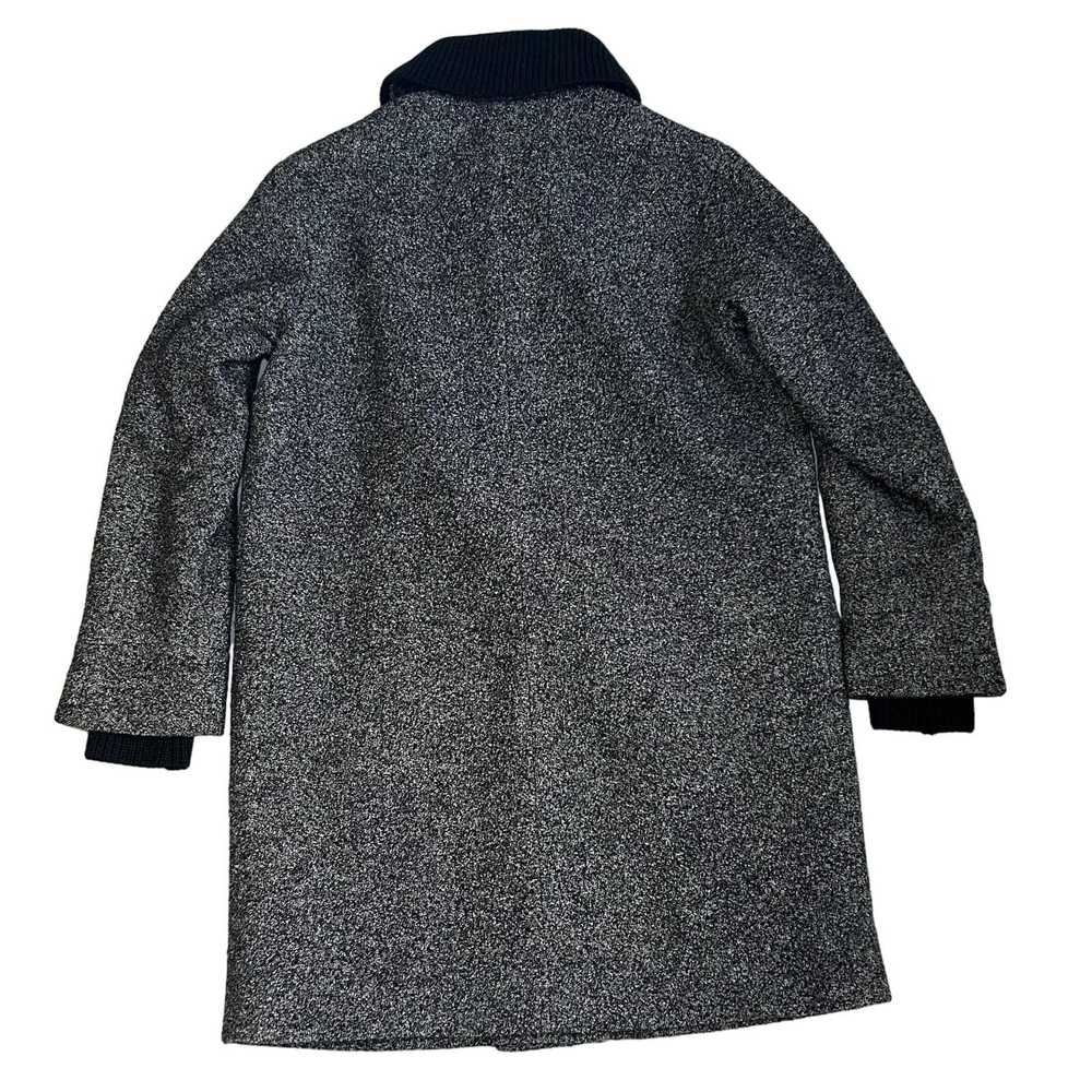 Vince Vince Wool Pea Coat Shawl Collar Gray Black… - image 5