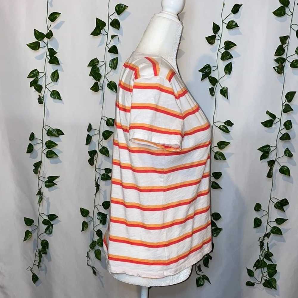 LOFT | Women's Vintage Soft Striped Tee | V-neck … - image 4