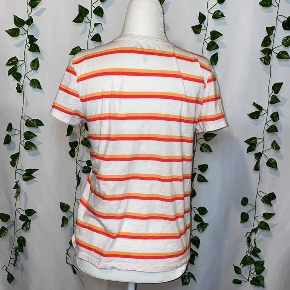 LOFT | Women's Vintage Soft Striped Tee | V-neck … - image 5