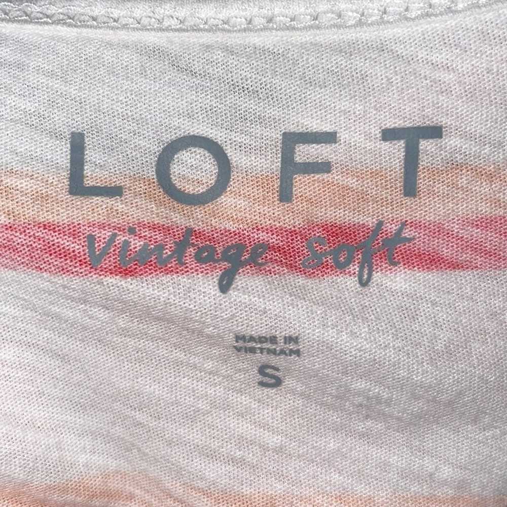 LOFT | Women's Vintage Soft Striped Tee | V-neck … - image 6