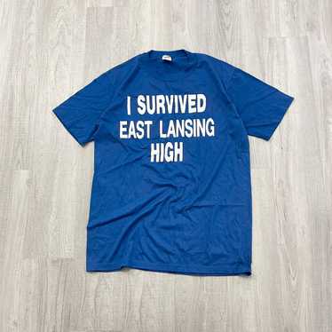 Vintage Vintage I Survived East Lansing High Shir… - image 1