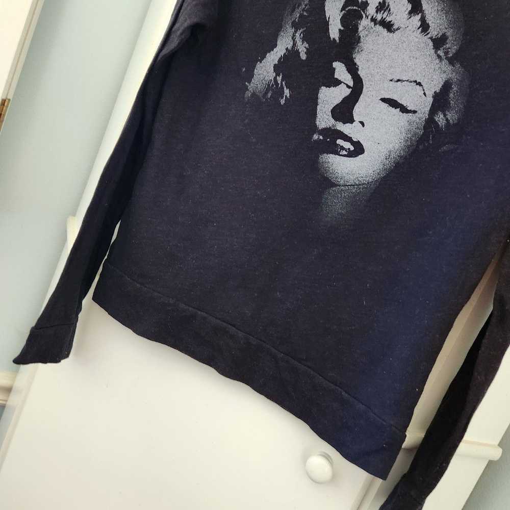 Marilyn Monroe Black Longsleeved Tee S - image 4