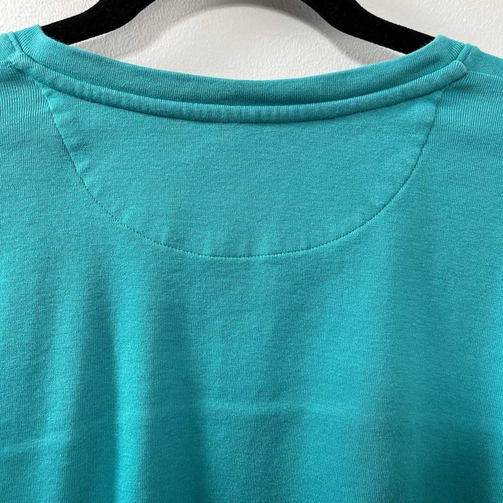 L.L. Bean Timeless Teal Henley [size L] - image 5