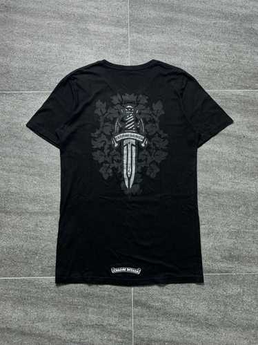 Chrome Hearts Dagger Floral V Neck tee