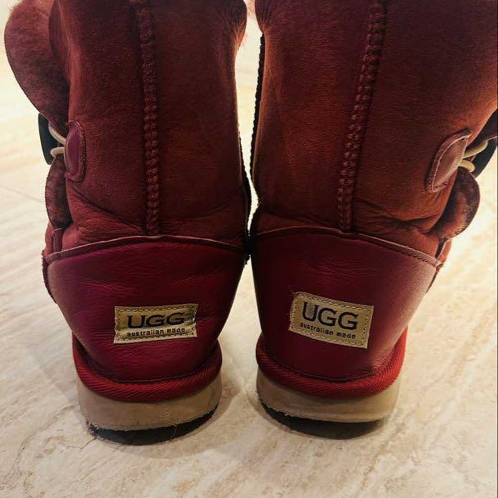 UGG Red Button Short Boots - image 2