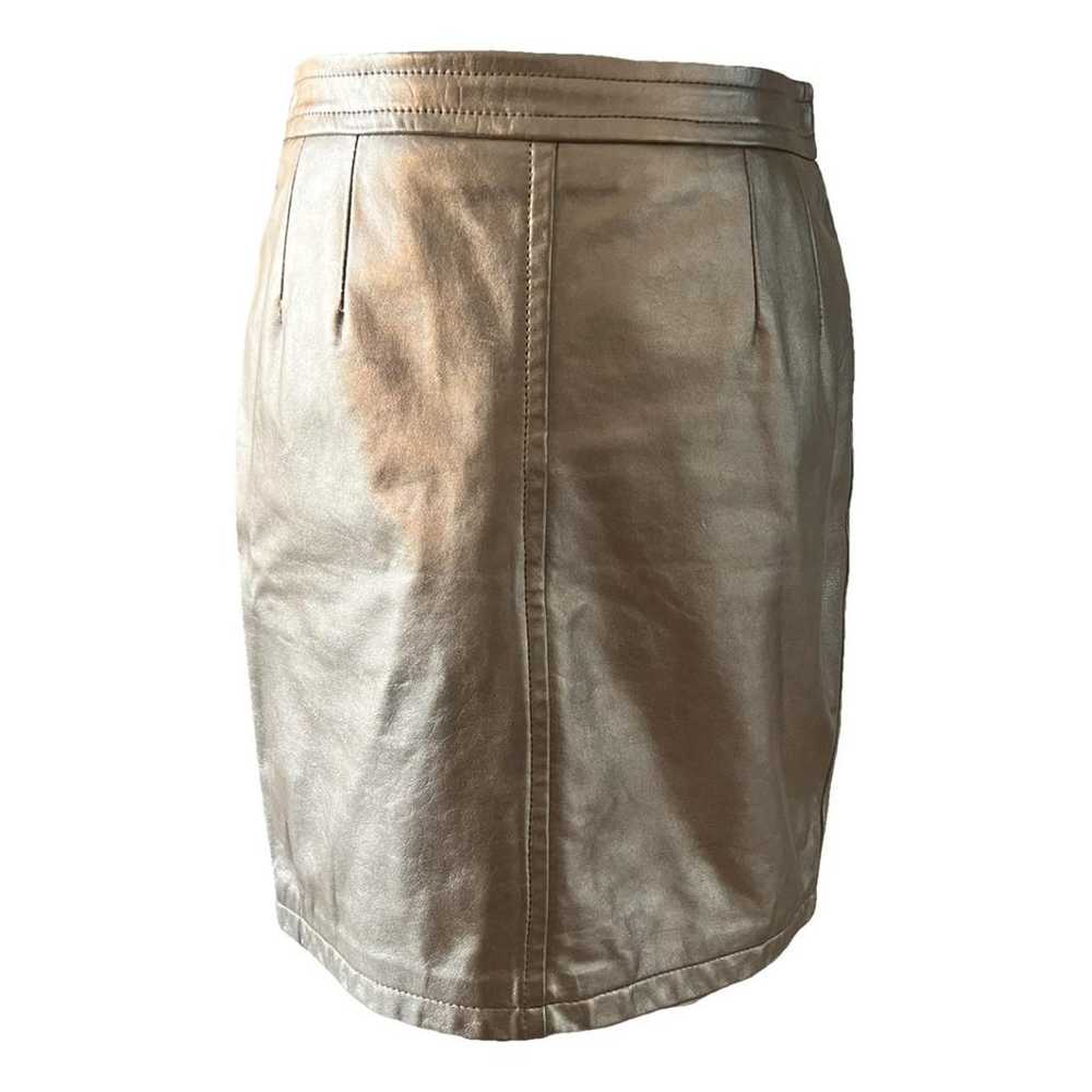 Zadig & Voltaire Leather mini skirt
