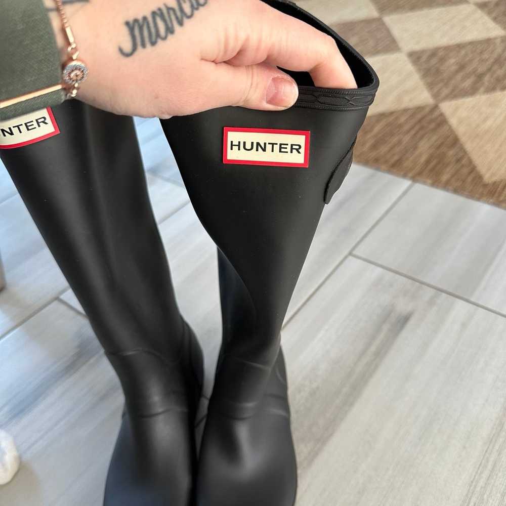 hunter boots matte black - image 2