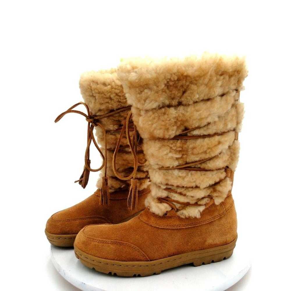 J. CREW Adirondack Shearling Sheep Suede Warm Win… - image 2