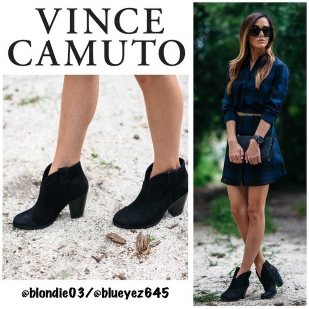 Vince Camuto “VC Hillsy” black Tumbled Buff Goat … - image 1