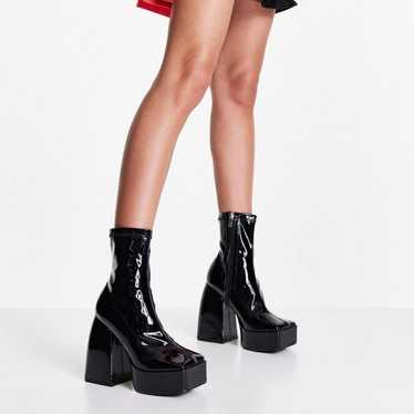 public desire platform boots - black