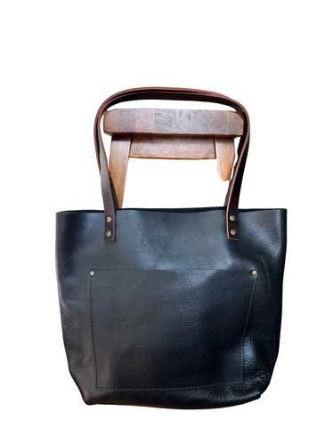 Portland Leather Pebble Black Classic Tote