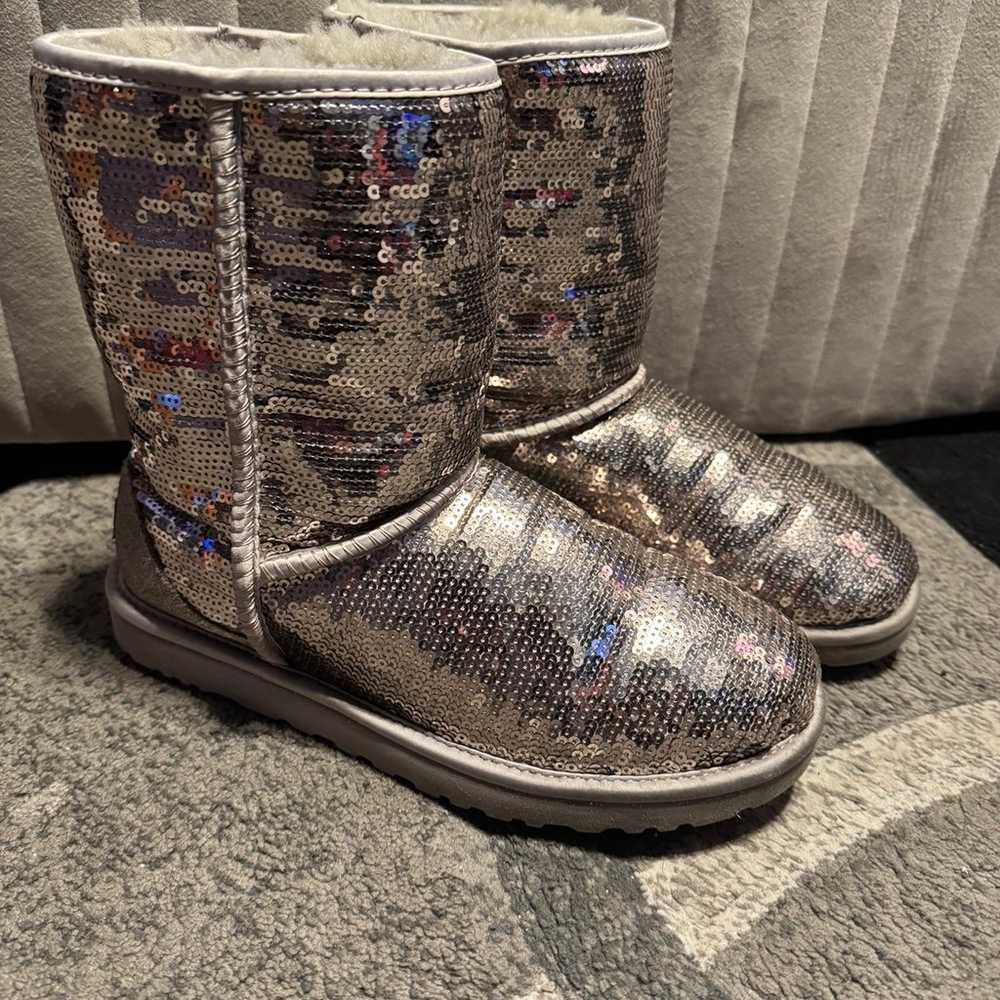 UGG Boots Silver Sequin - image 1