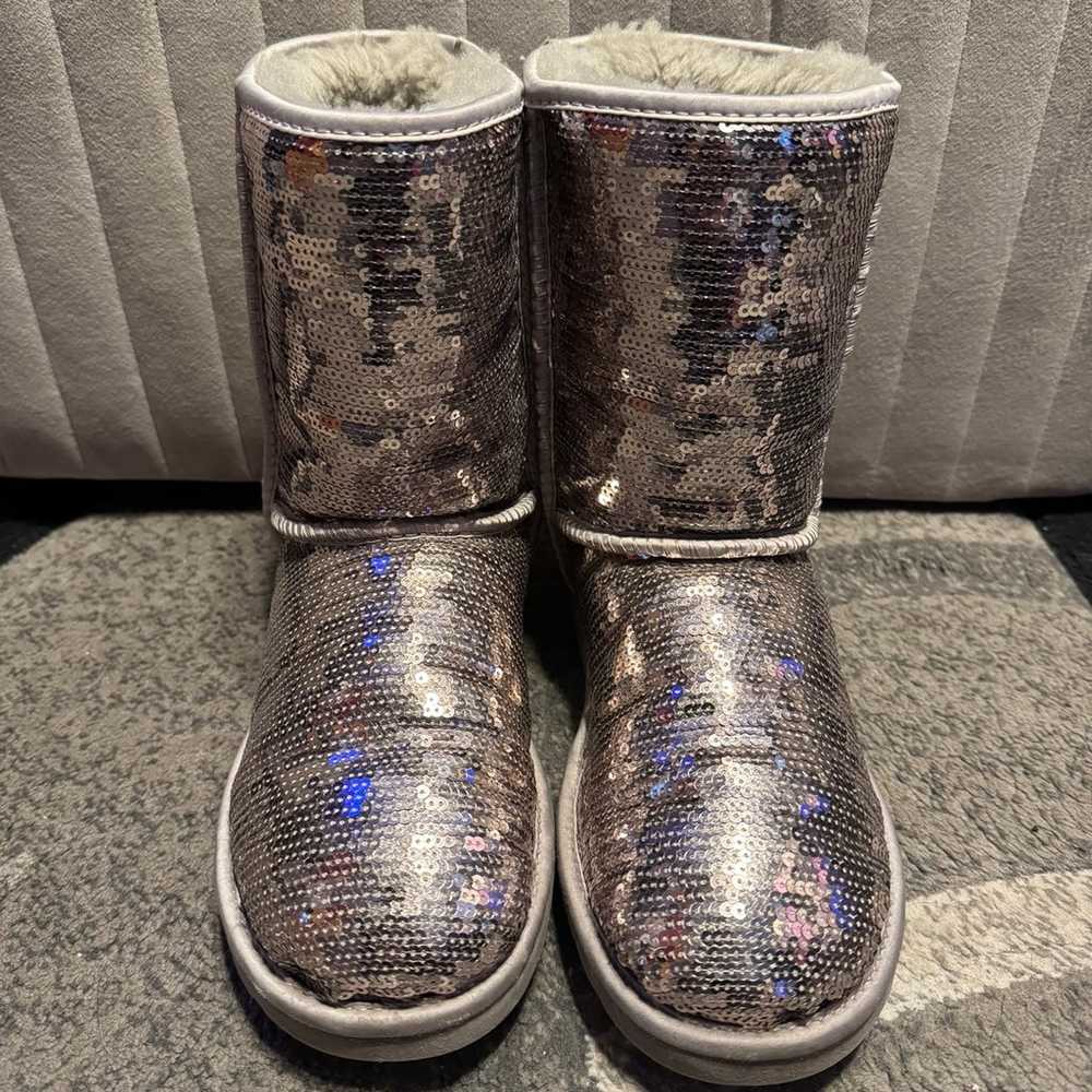 UGG Boots Silver Sequin - image 2