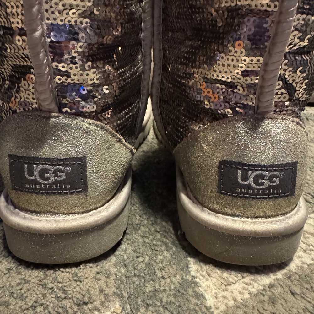 UGG Boots Silver Sequin - image 4