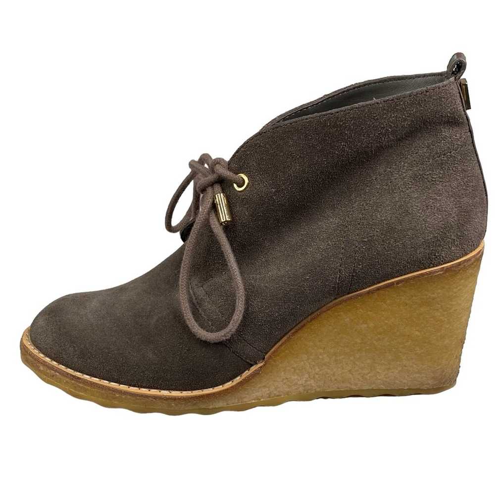 Tory Burch Women's Brown Lace Up Wedge Ankle Boot… - image 3