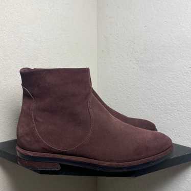 Roberto del Carlo brown oxford suede boots