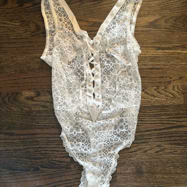 Vintage lace Victoria’s Secret bodysuit - image 1