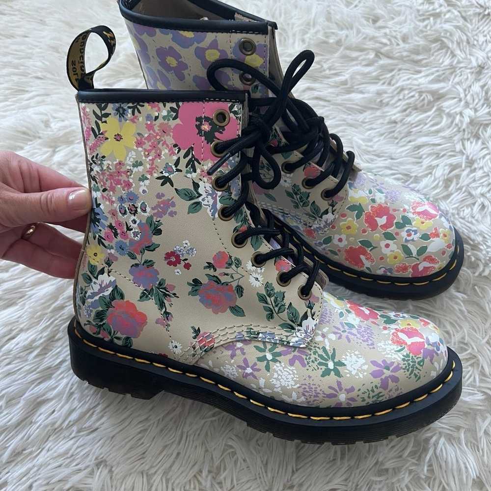 Dr. Martens 1460 FLORAL MASH UP LEATHER LACE UP B… - image 1