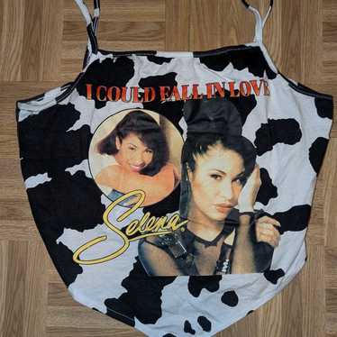 Selena cow print Crop top - image 1