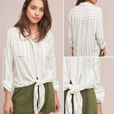 Anthro {Maeve} Sandbridge Button Down (S/M) - image 1