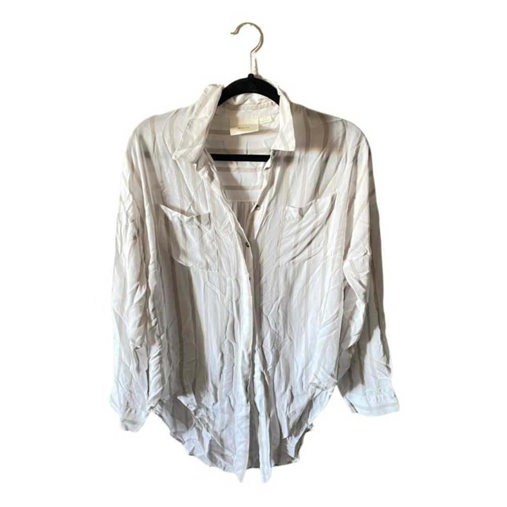 Anthro {Maeve} Sandbridge Button Down (S/M) - image 2