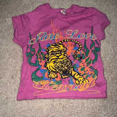 urban outfitters graphic tiger crop top - image 1