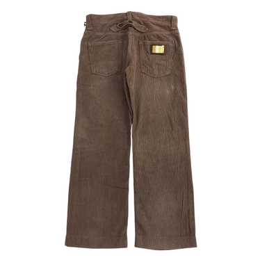 Vtg DOLCE & GABBANA D&G F/W 2002 Embroidered Brown Corduroy