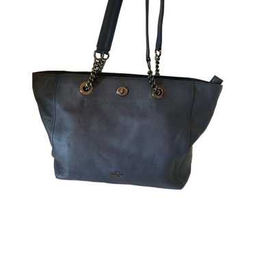 Coach Coach turnlock chain tote in navy blue - image 1