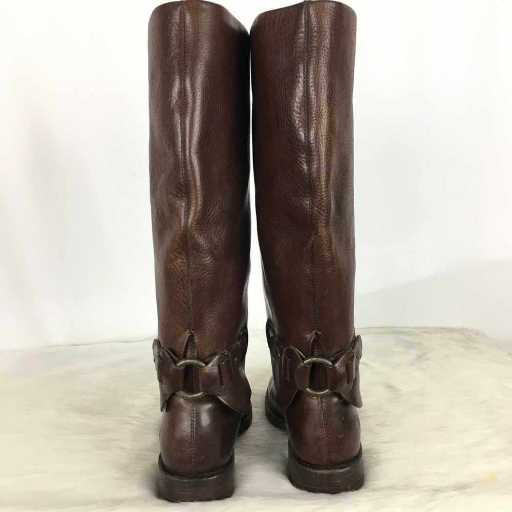 Frye Boots 77827 Dark Brown Leather Spats Cuff Ri… - image 5