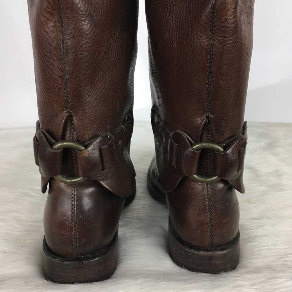 Frye Boots 77827 Dark Brown Leather Spats Cuff Ri… - image 6